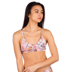 Bikini Top Main Design Pasta Coral Tie Dye S