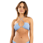 Bikini Top Damsel Mini Ruffle Blue Bell XS