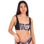 Bikini Top Hurley Party Palm Rib Bralette Black S