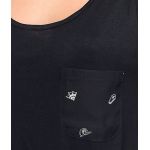 Maiou Sketchy Tank Zea Allover Print Black XL