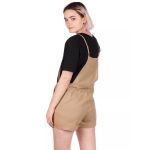 Pantaloni Scurti Salopeta Joanna Dungarees Chinchilla Brown XL