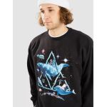 Bluza HUF Space Dolphins Wash Crewneck Black S