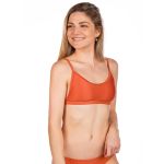 Bikin Top Damsel Cross Hatch Carmen Orange
