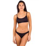 Bikini Damsel Flat Rib Black