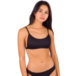 Bikini Top Damsel Flat Rib Black
