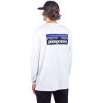 Bluza Patagonia - P-6 Logo Responsibili Long Sleeve White