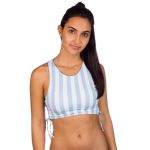 Bikini Sutien Malibu True B You High Neck White Blue