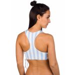 Bikini Sutien Malibu True B You High Neck White Blue