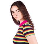 Tricou A.Lab Cordina Rainbow Stripe