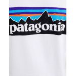 Tricou Patagonia P-6 Logo Responsibili White B