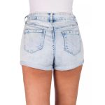 Pantaloni Scurti Adrian Roll Washed Out Denim Blue