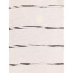 Tricou Kazane Indra White Asparagus Striped White