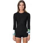 Costum Neopren Rip Curl - Madi Boyleg Springsuit LS White Black 06