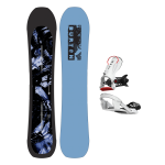 Placa Snowboard BURTON - CARTOGRAPHER Directional Camber 159 W26 x Legaturi Snowboard CLEW Freedom 1.0 2025  White