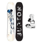 Placa Snowboard BURTON - Women's - FEELGOOD Camber JELLYFISH 146 W26 x Legaturi Snowboard CLEW Independence 1.0 2026 - White