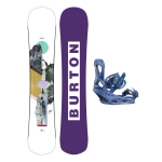Placa Snowboard BURTON - Women's - HIDEAWAY Flat Top GRAPHIC W26 x Legaturi Snowboard BURTON - Women's - SCRIBE NIGHTFALL M W26