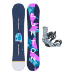 SET BURTON - Women's - YEASAYER Flying V GRAPHIC W26 x Legaturi Snowboard Burton - LEXA BLUE BUTTERFLIES W25