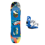 SET CAPiTA MICRO MINI 2026 x Legaturi Snowboard UNION Kid's 2026 CADET Mini Blue