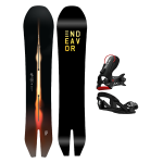 SET Endeavor ARCHETYPE 158 x Legaturi Snowboard CLEW Freedom 1.0 2025 Black