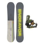 SET Placa Snowboard ENDEAVOR - BOD QSL 2025 157W x Legaturi Snowboard UNION Men's ULTRA 2025 Army Green M