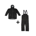 SET Geaca Ski Snowboard 20,000mm Endeavor 3L Shelter Jacket Black x Salopeta Snowboard ENDEAVOR - 3L Shelter 20K Black