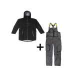 SET Geaca Ski Snowboard 20,000mm Endeavor 3L Shelter Jacket Black x Salopeta Snowboard ENDEAVOR - 3L Scout 20K Removable Black