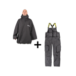 SET Hanorac SKI SNOWBOARD 20.000mm Endeavor 3L Scout Poncho BLACK x Salopeta Snowboard ENDEAVOR - 3L Scout 20K Removable Black