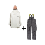 SET Hanorac SKI SNOWBOARD 20.000mm Endeavor 3L Scout Poncho FIBER  x Salopeta Snowboard ENDEAVOR - 3L Scout 20K Removable Black