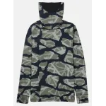 1ST Layer BURTON - Men's Midweight Base Layer Long Neck Shirt - Graffiti Camo