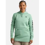 Hanorac BURTON - Women's Oak Pullover Hoodie - SOFT SAGE HEATHER S