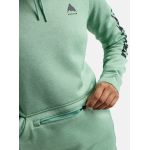 Hanorac BURTON - Women's Oak Pullover Hoodie - SOFT SAGE HEATHER S