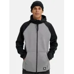 Hanorac Termal BURTON - Men's Crown Weatherproof Full-Zip Gray Heather / True Black