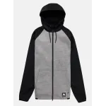 Hanorac Termal BURTON - Men's Crown Weatherproof Full-Zip Gray Heather / True Black