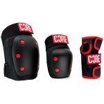 Protectii - CORE Set Protectie Skate 3-buc (Negru/Rosu)