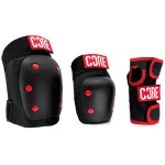 Protecii - CORE Set Protectie Skate 3-buc (Negru/Rosu)