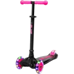 Trotineta Copii i-Glide 3 Wheel (Black/Pink) + Scaun Trotineta i-Glide 3 Wheel Scooter Seat (Negru)