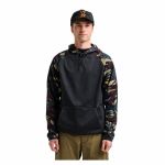 Hanorac BURTON - Men's - Crown Weatherproof Pullover Fleece - Seersucker Camo / True Black