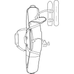 Husa Snowboard BURTON - Gig Bag - Desert Rock