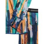 1st Layer BURTON - Kids' and Toddlers' Midweight Base Set - PAINT STRIPE