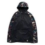 Hanorac BURTON - Men's - Crown Weatherproof Pullover Fleece - Seersucker Camo / True Black
