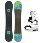 SET Placa Snowboard ENDEAVOR - BOD 2026 + Legaturi Snowboard CLEW Independence 1.0 2027 - White