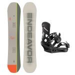 SET Placa Snowboard ENDEAVOR - Maverick QSL 159 2025 + Legaturi Snowboard BURTON - Men's - MISSION Black W27