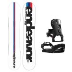 SET Placa Snowboard ENDEAVOR - Pioneer 2026 +Legaturi Snowboard CLEW Independence 1.0 2027 - Black