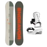 SET Placa Snowboard ENDEAVOR - Pioneer QSL 2025 + Legaturi Snowboard CLEW Independence 1.0 2027 - White