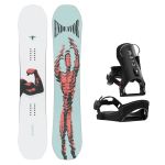 SET Placa Snowboard ENDEAVOR - Ranger 2026 + Legaturi Snowboard CLEW Independence 1.0 2027 - Black