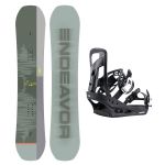 SET Placa Snowboard ENDEAVOR - Ranger QSL 2025 + Legaturi Snowboard BURTON - Men's - FREESTYLE Black W27