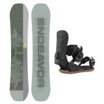 SET Placa Snowboard ENDEAVOR - Ranger QSL 2025 + Legaturi Snowboard UNION Men's 2027 STRATA Black