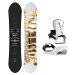 SET Placa Snowboard ENDEAVOR - Rover 2026 x Legaturi Snowboard CLEW Independence 1.0 2027 - White