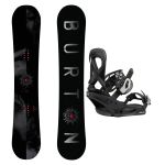 SET Placa Snowboard BURTON - CULTIVATOR Flat Top DARK MIST 2027 + Legaturi Snowboard BURTON - Women's - SCRIBE Black W27