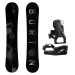 SET Placa Snowboard BURTON - CULTIVATOR Flat Top DARK MIST 2027 + Legaturi Snowboard CLEW Independence 1.0 2027 - Black
